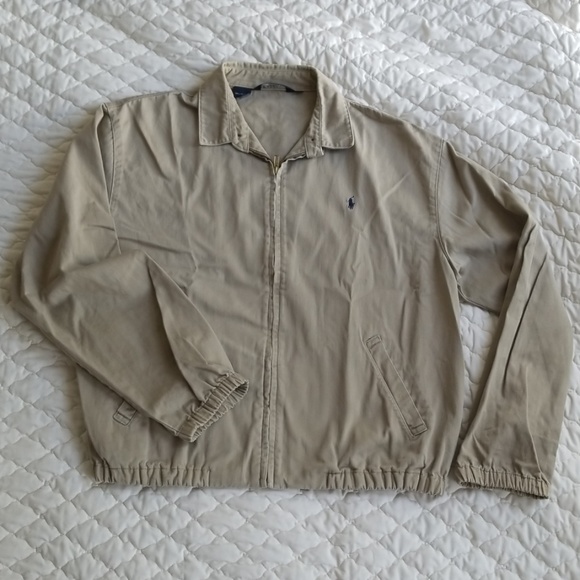 Vintage Polo Ralph Lauren Tan Jacket Large - Picture 1 of 5